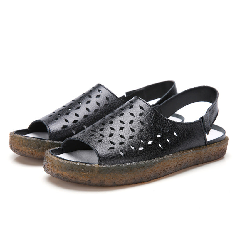 Hohle Plus-Size-Sandalen im koreanischen Stil – Bild 2 | LuxeStyle