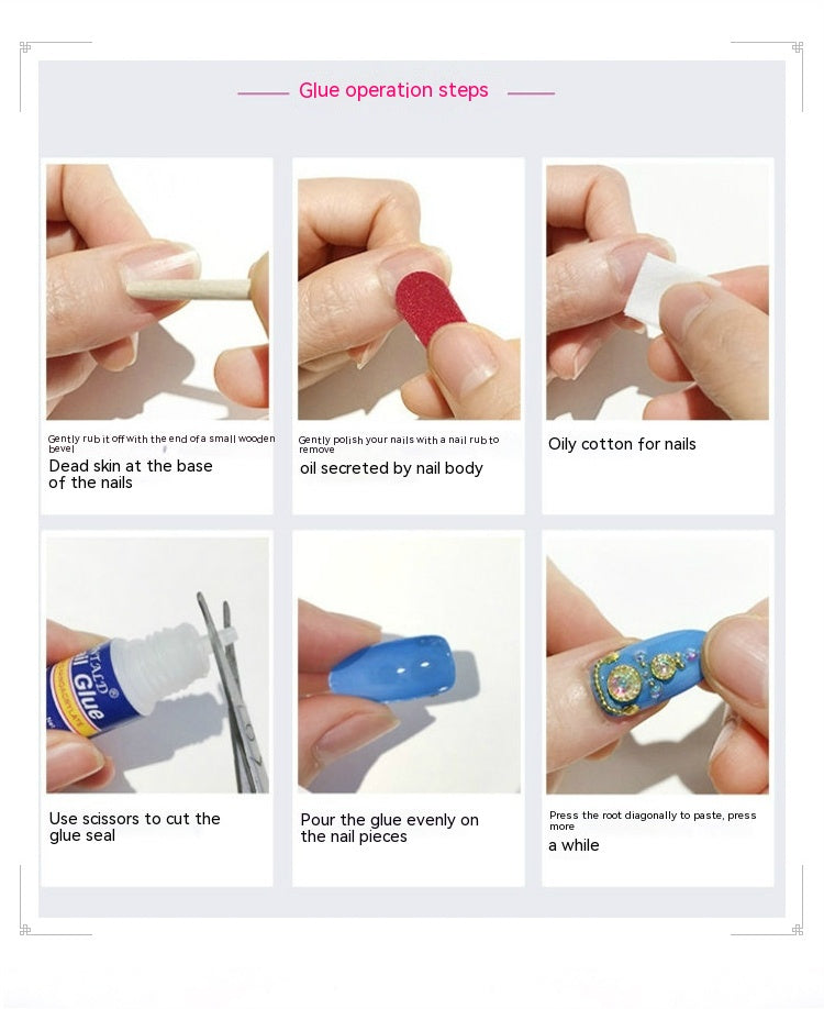 Handgemachte abnehmbare Mandel-Nagelsticker – Bild 9 | LuxeStyle