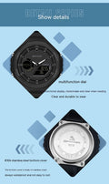 Multifunktionale Sport-Armbanduhr mit Doppeldisplay und wasserdicht