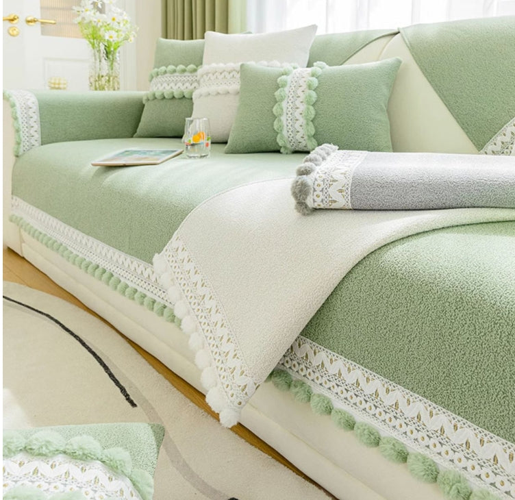 Chenille Sofa-Kissenbezug für alle Jahreszeiten – Bild 10 | LuxeStyle