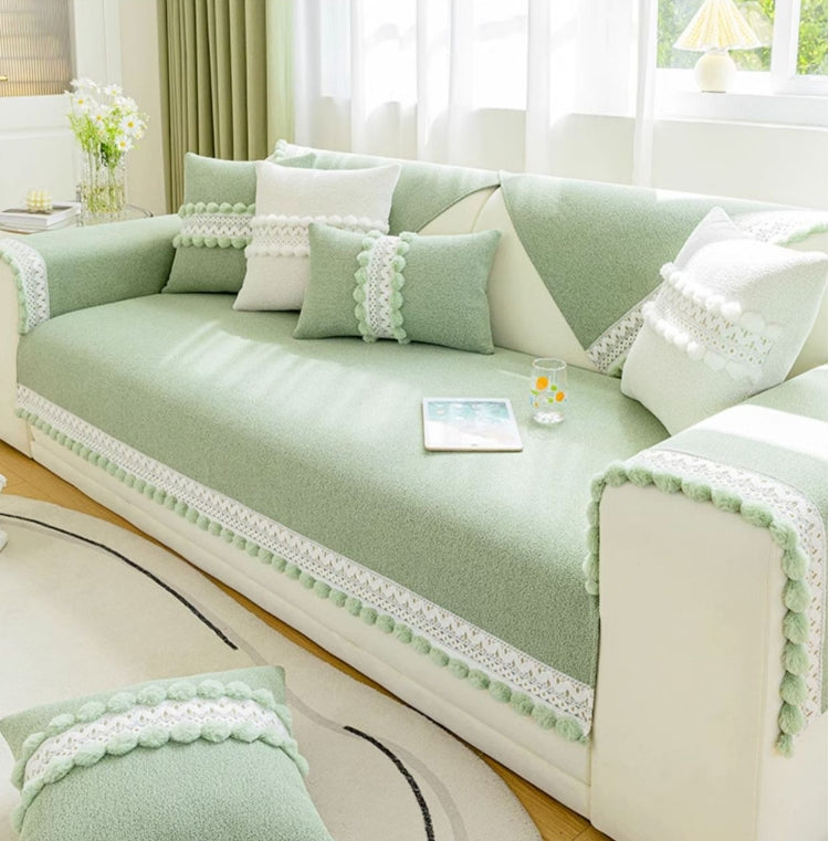 Chenille Sofa-Kissenbezug für alle Jahreszeiten – Bild 6 | LuxeStyle