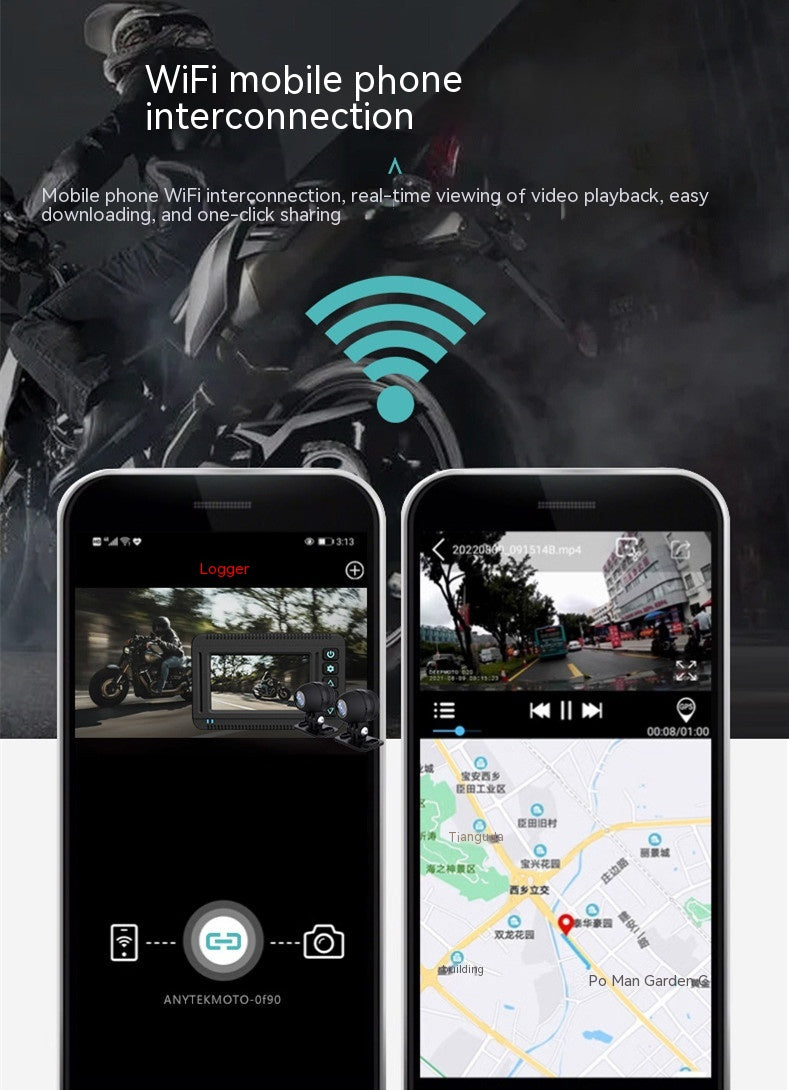 Motorrad-Kamera mit GPS