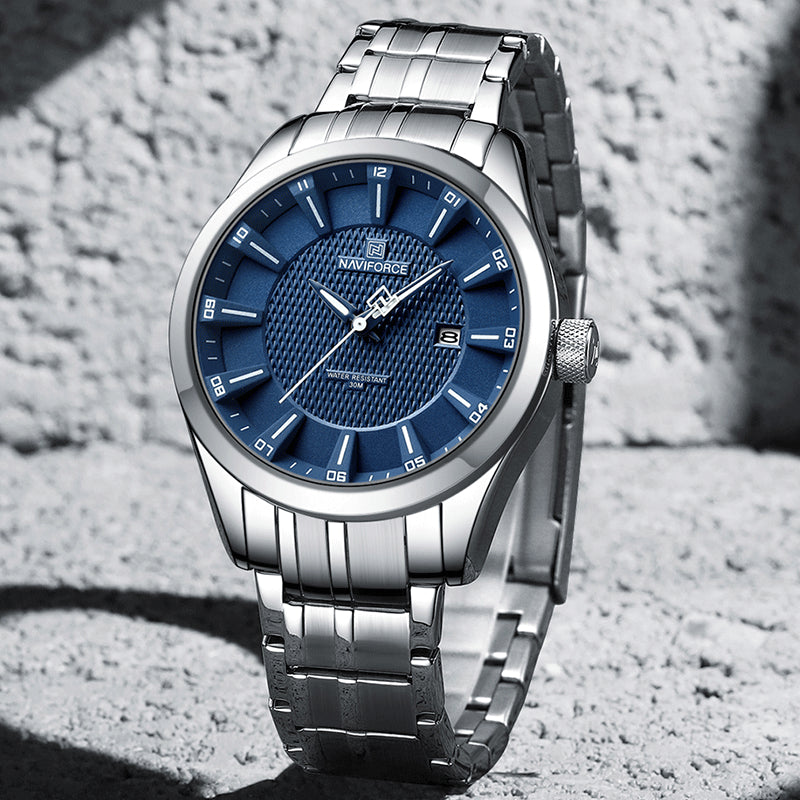Wasserdichte Herren-Quarzuhr aus Edelstahl – Bild 3 | LuxeStyle