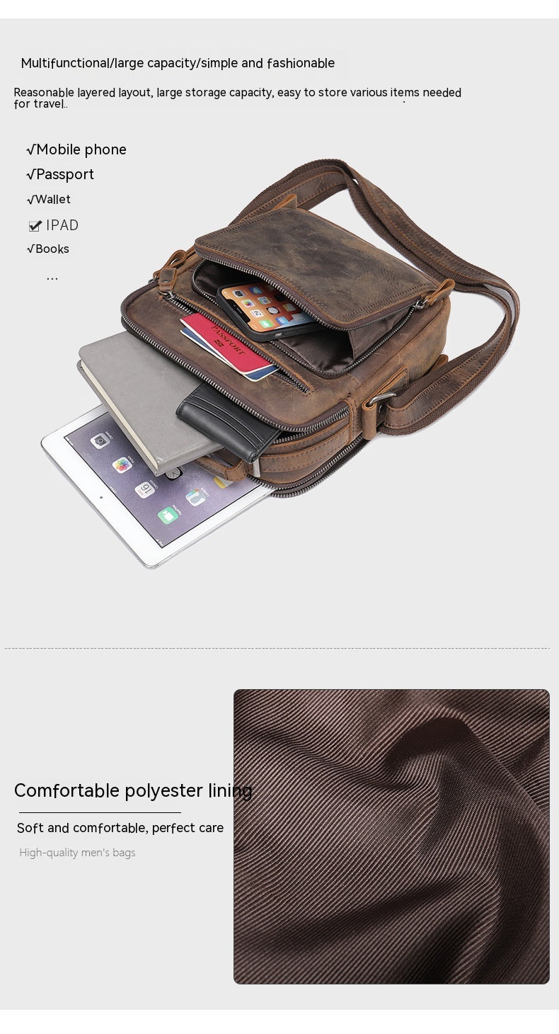 Retro-Leder-Tasche – Bild 4 | LuxeStyle