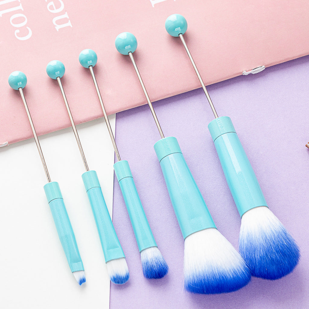 5-teiliges Make-up Pinselset mit Metallgriff – Bild 9 | LuxeStyle