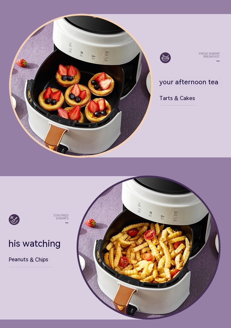 Intelligente ölfreie Heissluftfritteuse 6L
