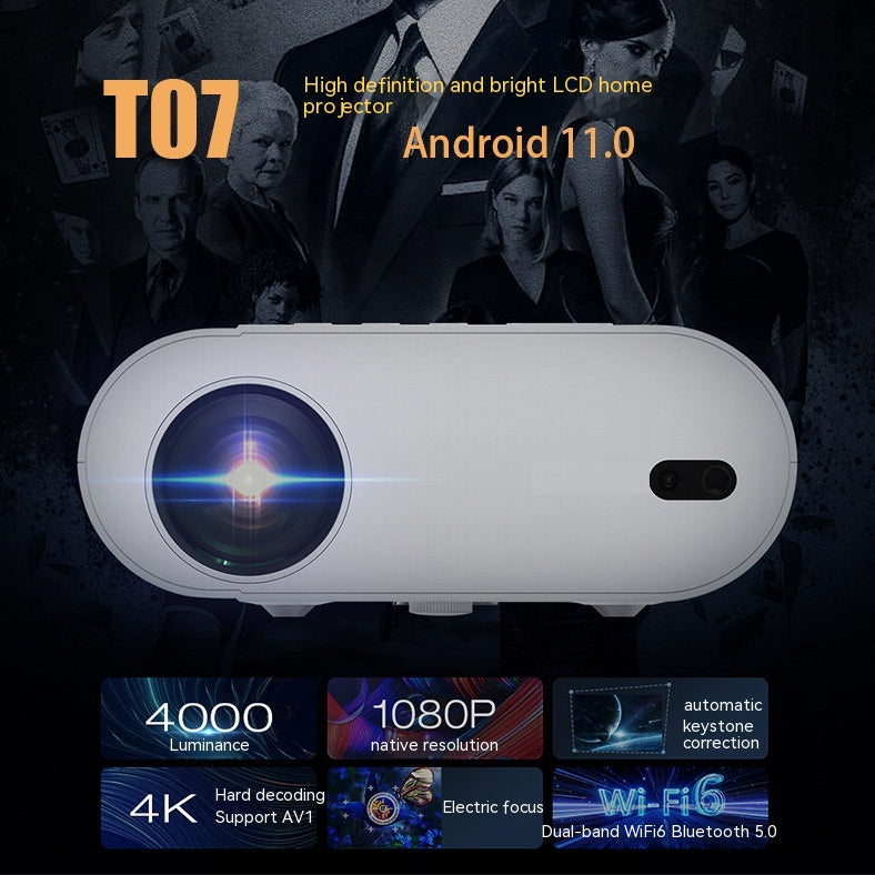 T07 Full HD Smart Projektor (320 ANSI Lumen)