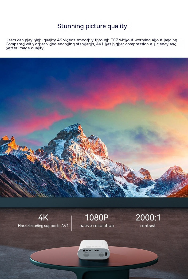 T07 Full HD Smart Projektor (320 ANSI Lumen)