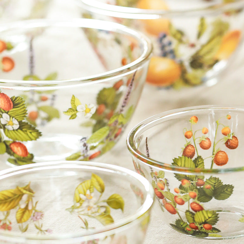 Hitzebeständige Glas-Schüssel mit Pflanzenmuster – Bild 10 | LuxeStyle