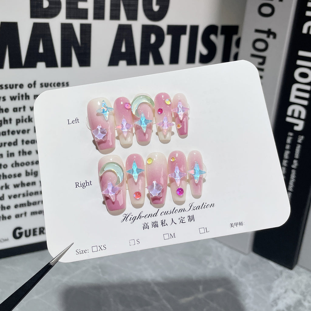 Ice Transparent Nagelsticker «Purple Blush» – Bild 8 | LuxeStyle
