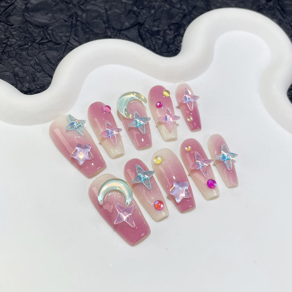 Ice Transparent Nagelsticker «Purple Blush» – Bild 4 | LuxeStyle