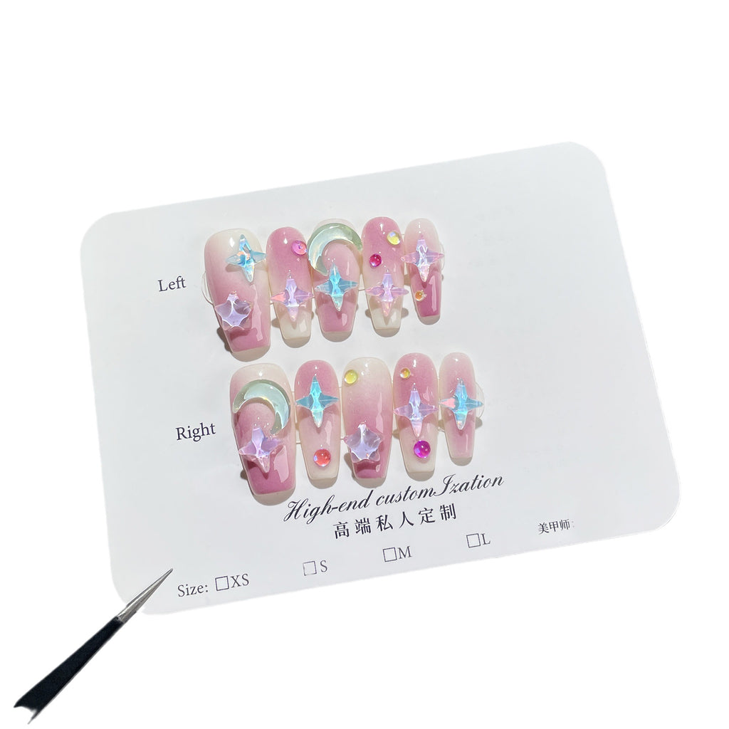 Ice Transparent Nagelsticker «Purple Blush» – Bild 5 | LuxeStyle