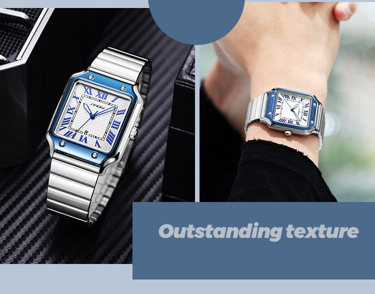 Klassische Herrenuhr mit Leuchtanzeige – Bild 5 | LuxeStyle