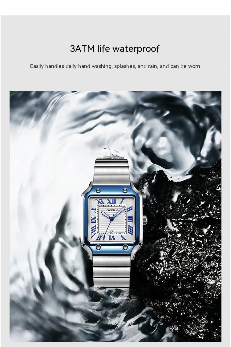 Klassische Herrenuhr mit Leuchtanzeige – Bild 3 | LuxeStyle