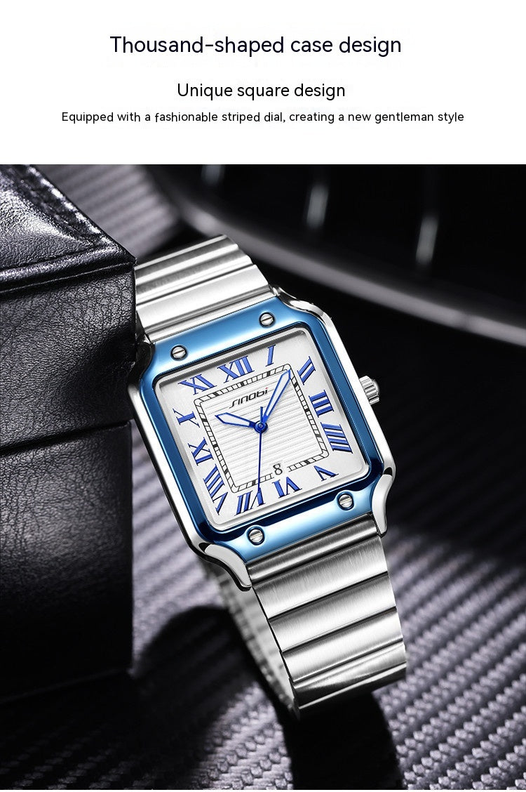 Klassische Herrenuhr mit Leuchtanzeige – Bild 4 | LuxeStyle