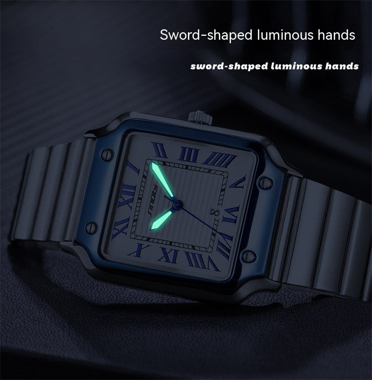 Klassische Herrenuhr mit Leuchtanzeige – Bild 1 | LuxeStyle