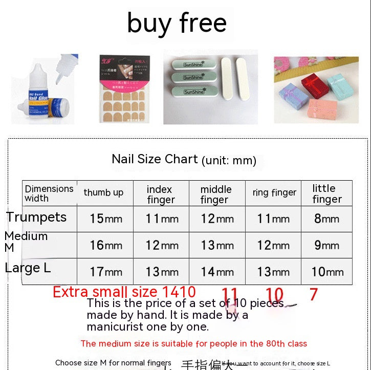 Handgemachte Fake Nails für Maniküre | LuxeStyle