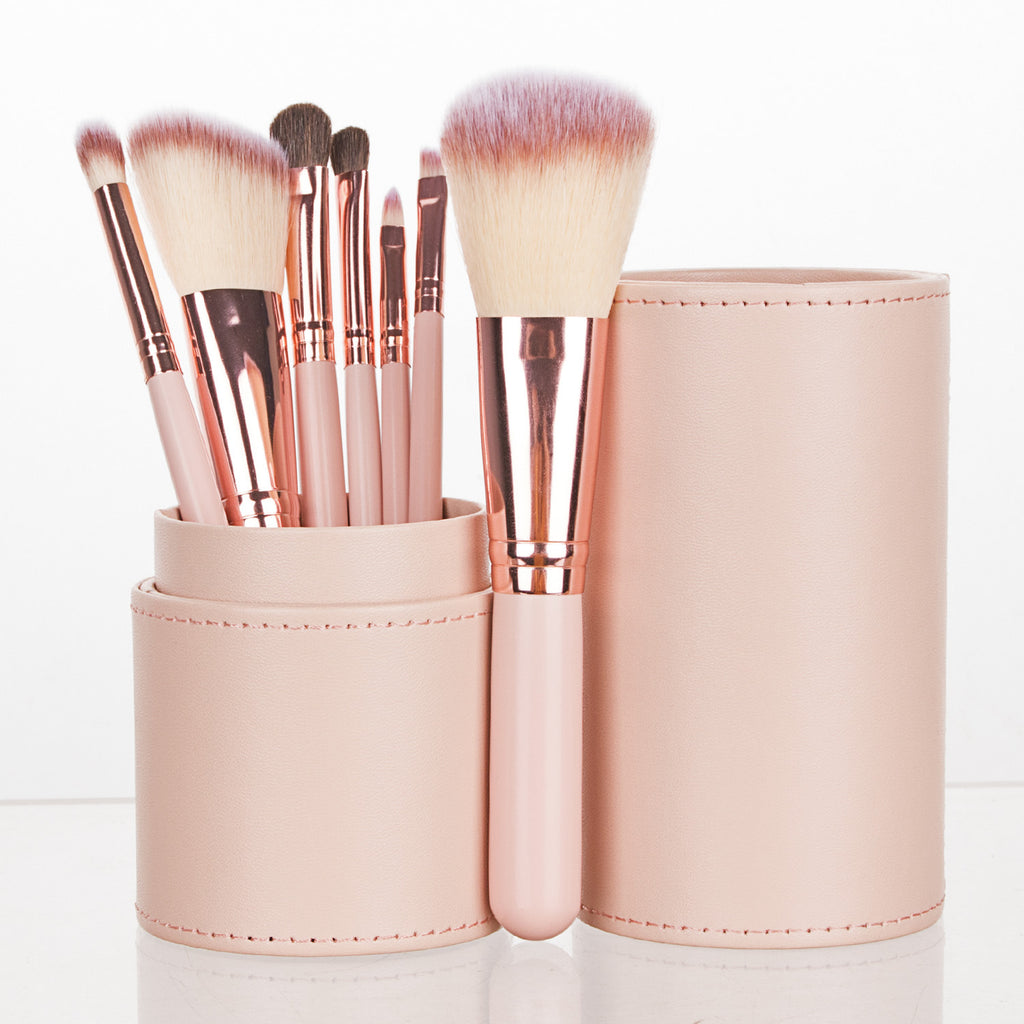 7er Mini Make-up Pinselset im Reise-Etui – Bild 3 | LuxeStyle