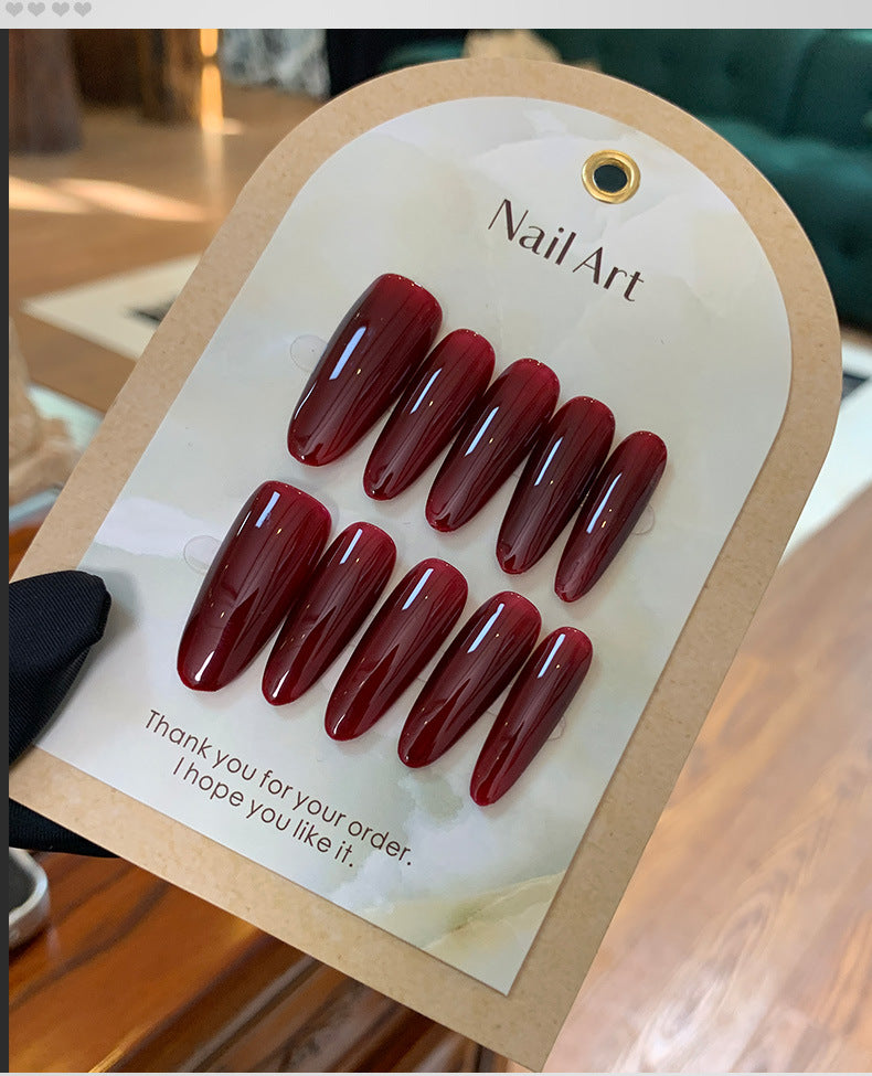 Weinrote Press-on-Nägel – Bild 13 | LuxeStyle