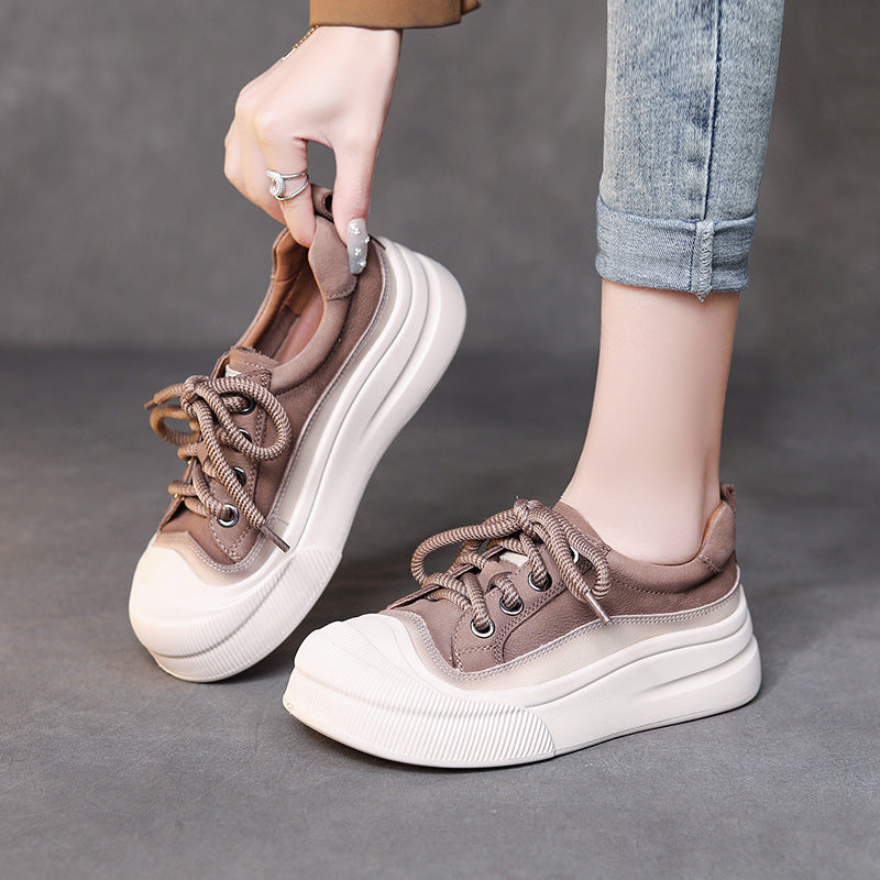 Lässige Cowhide-Schuhe