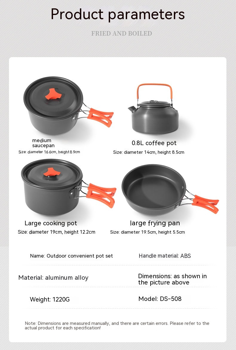 Picknick-Kochset für 4-5 Personen