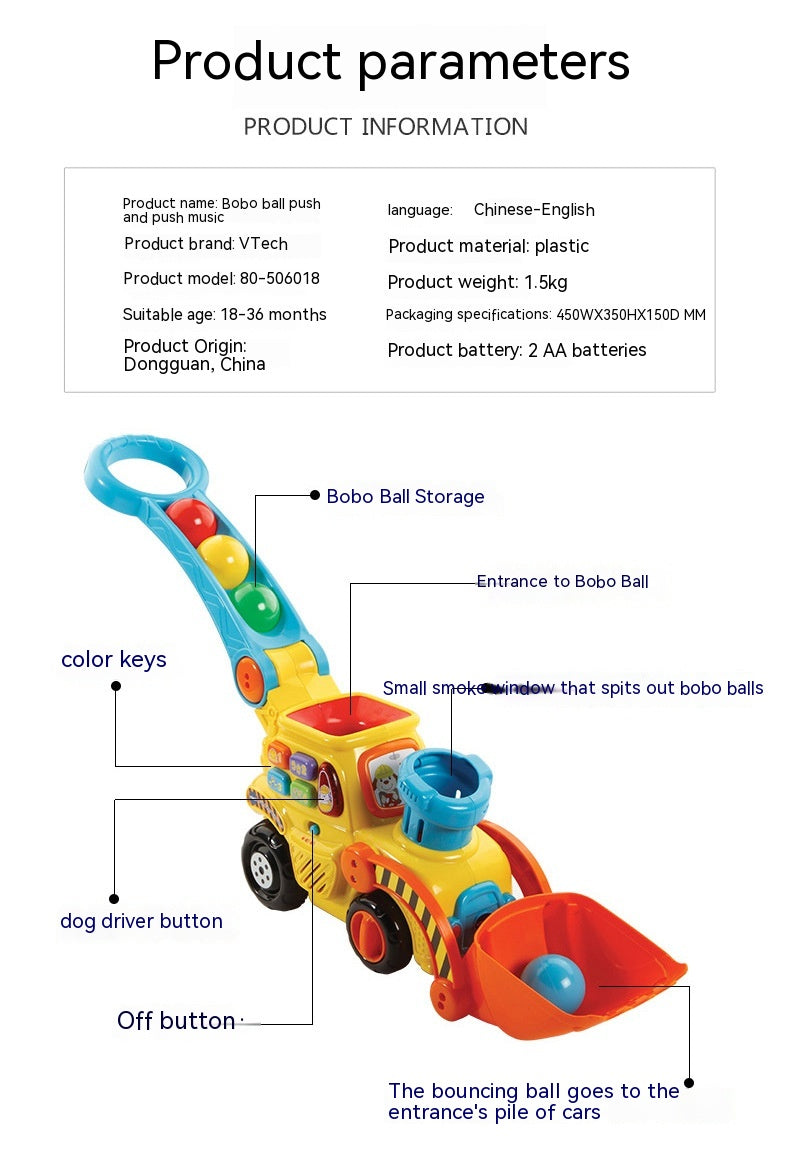 Bounce Ball Pusher Auto für Kleinkinder – Bild 12 | LuxeStyle