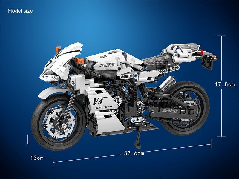 7047 Rennmotorrad Bausteine für Kinder