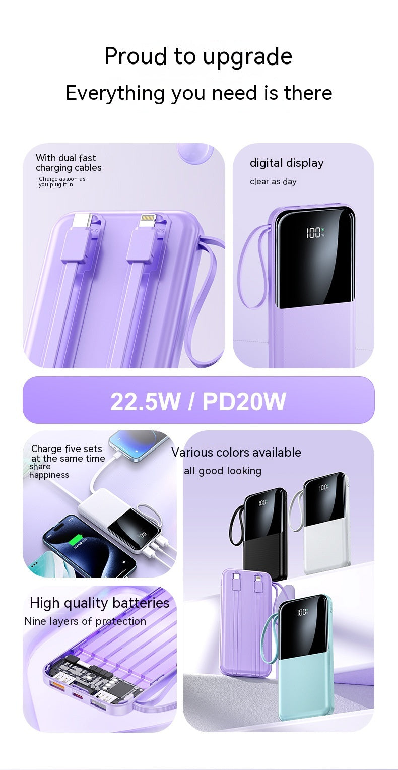 Powerbank 20000mAh, ultraschlank, Fast Charge
