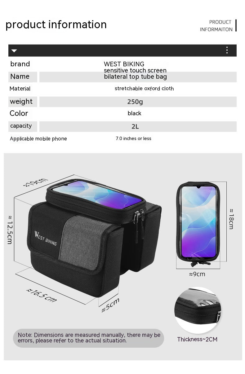 Velo-Rahmentasche fürs Smartphone