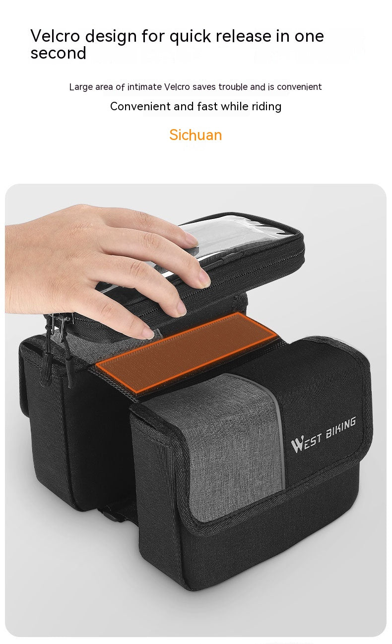 Velo-Rahmentasche fürs Smartphone
