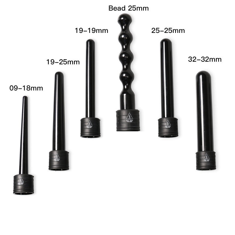 6-in-1 Lockenstab & Glätteisen mit LED-Anzeige