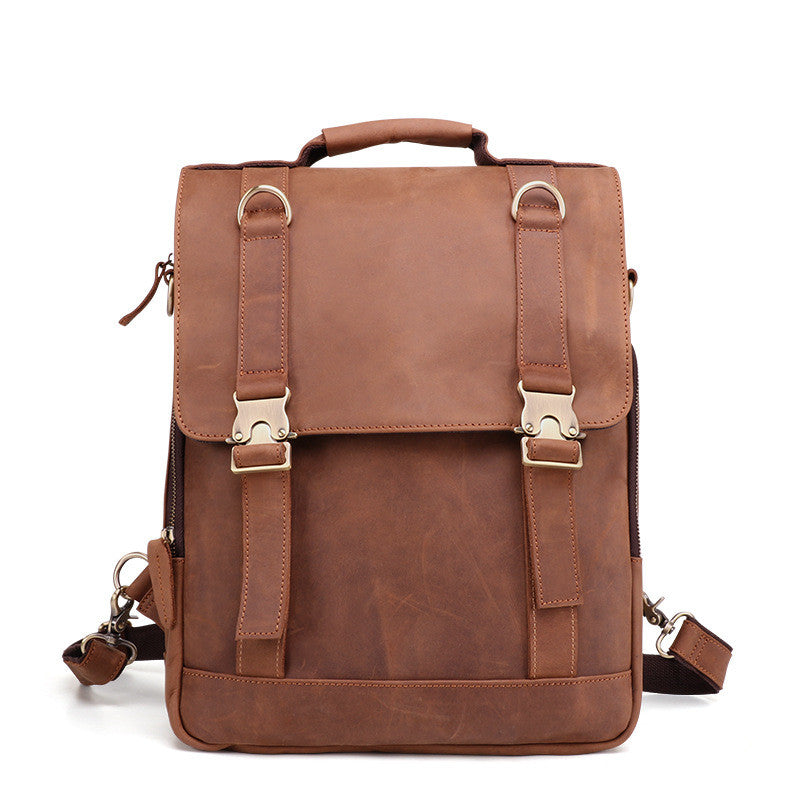 Messenger-Rucksack aus Rindsleder – Bild 4 | LuxeStyle