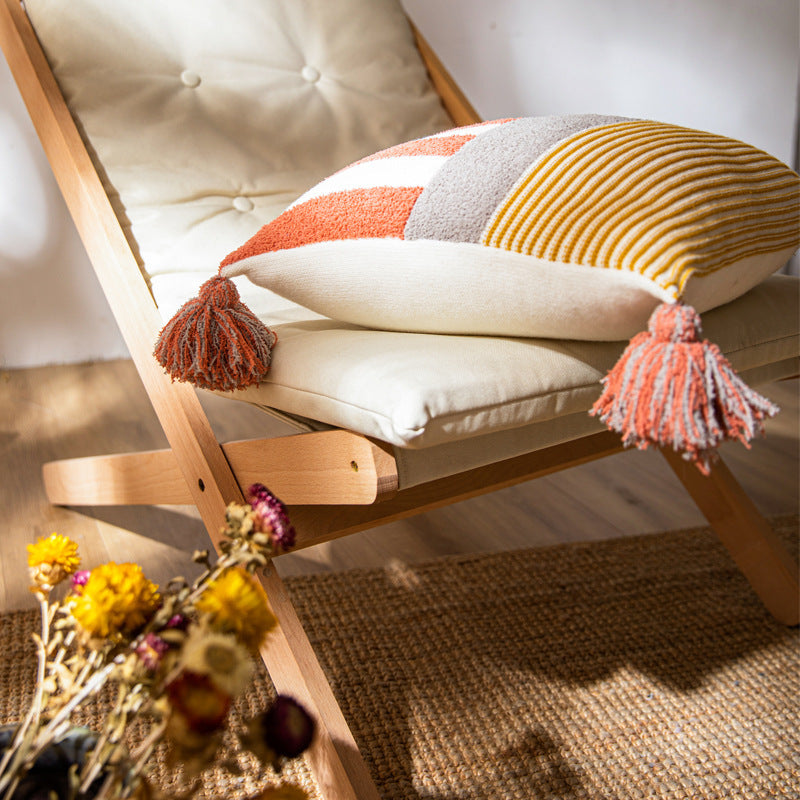 Nordisches Kissenbezug mit Karomuster | LuxeStyle
