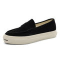 Atmungsaktive Wildleder Loafer mit Quasten