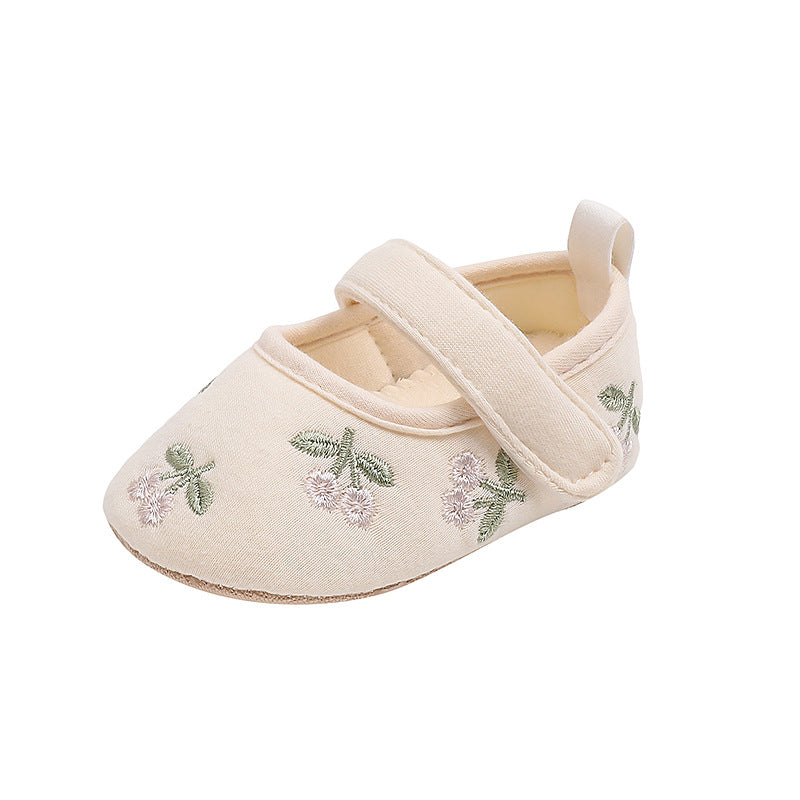 Kleine Blumen Stickerei Schuhe