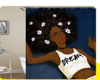 Duschvorhang mit afrikanischem Mädchen-Print – Bild 5 | LuxeStyle