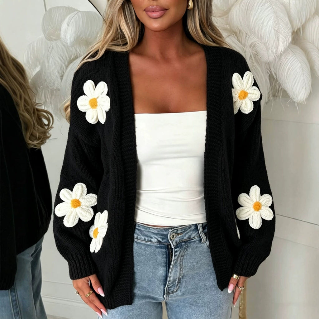Cardigan mit Blumenmuster