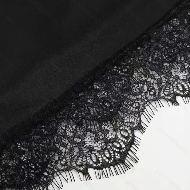 Schwarzer Spitzen-Body mit Taillenkontur – Bild 6 | LuxeStyle