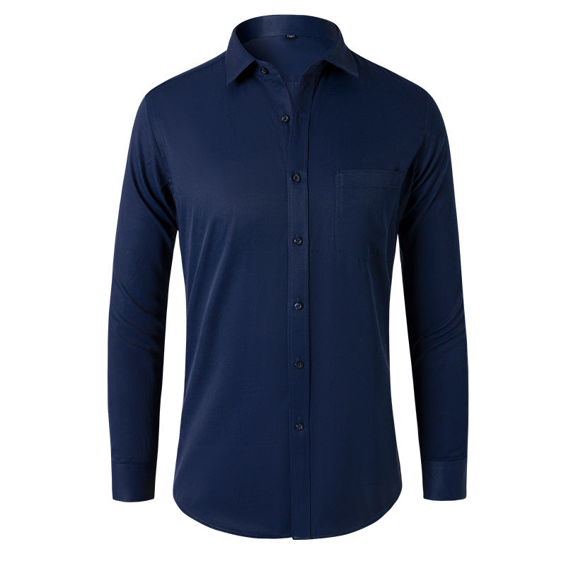 Herren Langarmhemd Schwarz – Slim Fit – Bild 9 | LuxeStyle