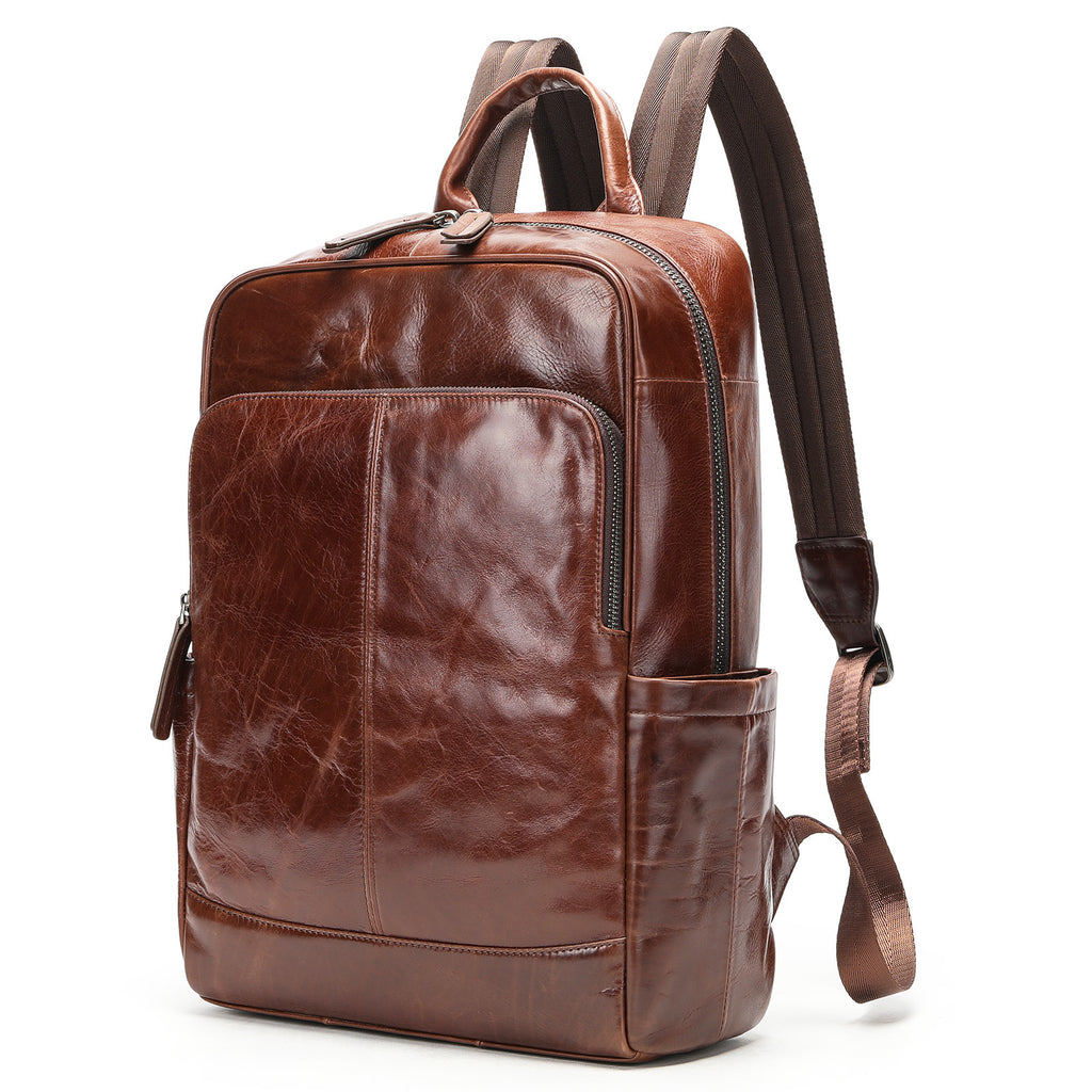 Business Rucksack aus echtem Leder – Bild 6 | LuxeStyle