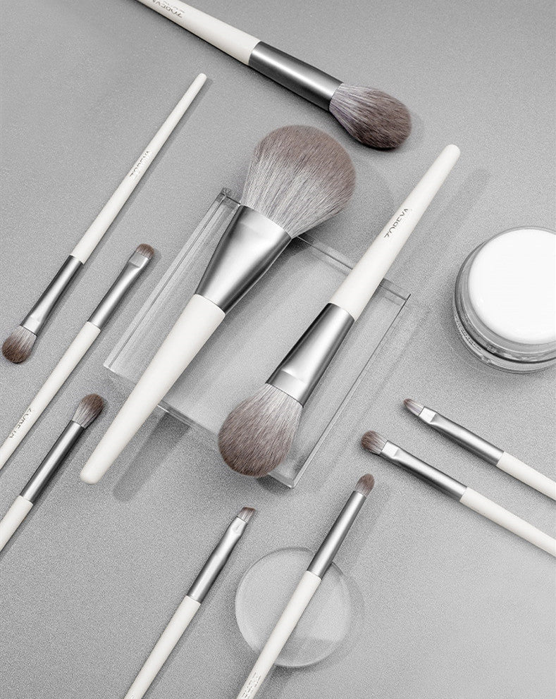 Zoreya 10 Make-up Pinselset «Silver Foxtail»