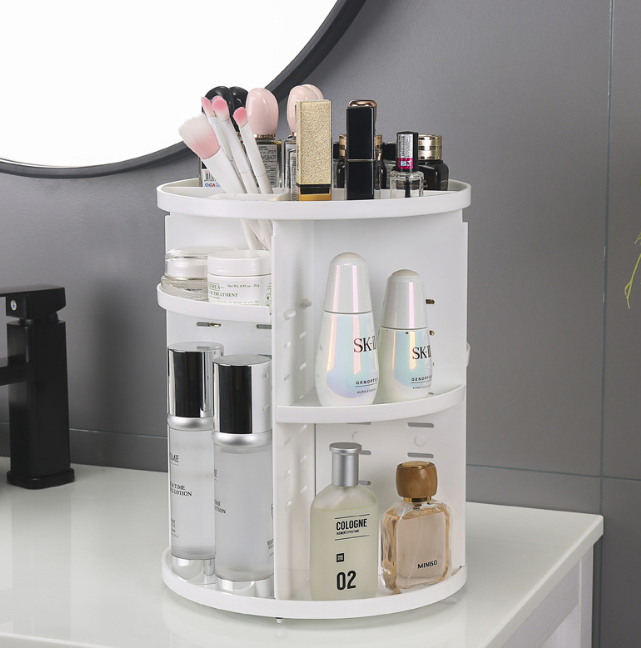 360° drehbarer Make-up Organizer aus Acryl – Bild 5 | LuxeStyle