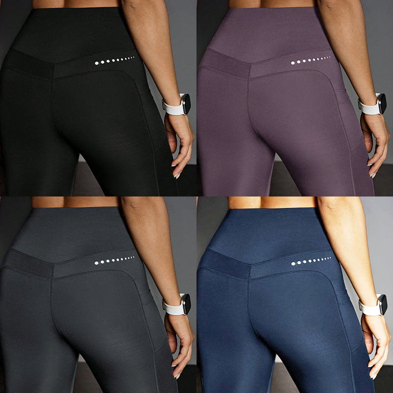 High-Waist Yoga-Hose mit Taschen