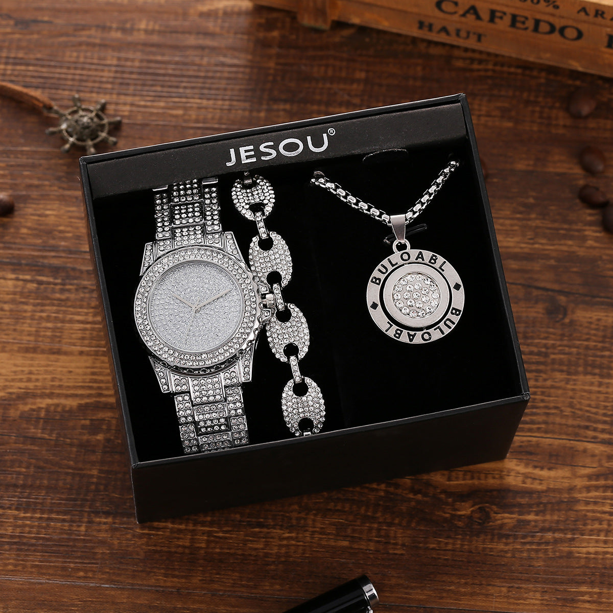 Diamantbesetztes Uhren-Set – Bild 5 | LuxeStyle