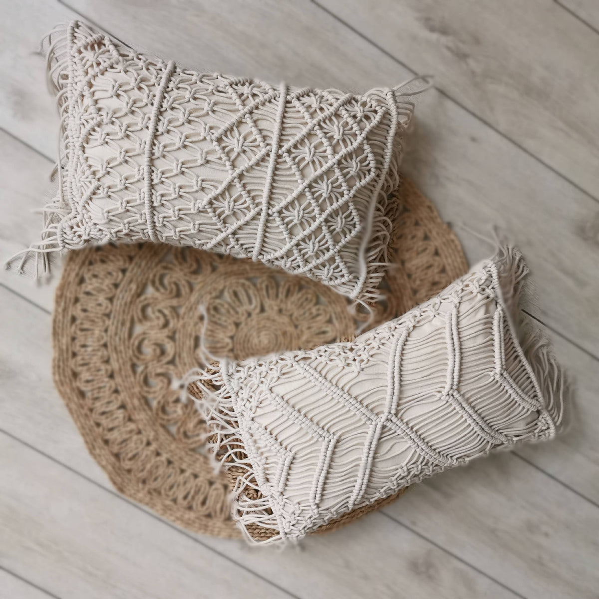 Nordisches Kissen mit Webmuster – Bild 6 | LuxeStyle