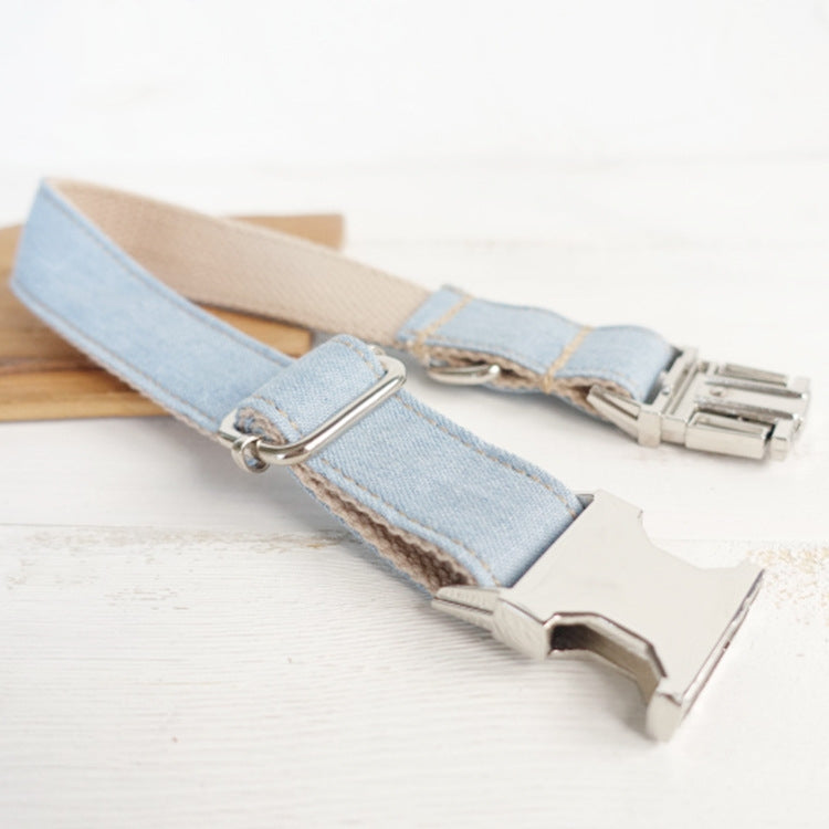 Halsband & Leine Set aus Jeansstoff – Bild 2 | LuxeStyle