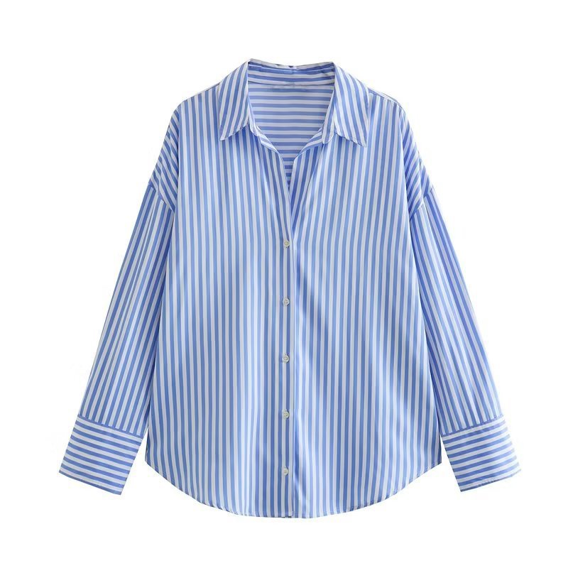 Damen Langarmhemd mit Reverskragen – Bild 9 | LuxeStyle
