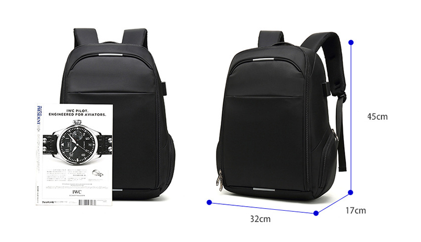Business Rucksack mit Laptopfach und USB-Anschluss – Bild 5 | LuxeStyle