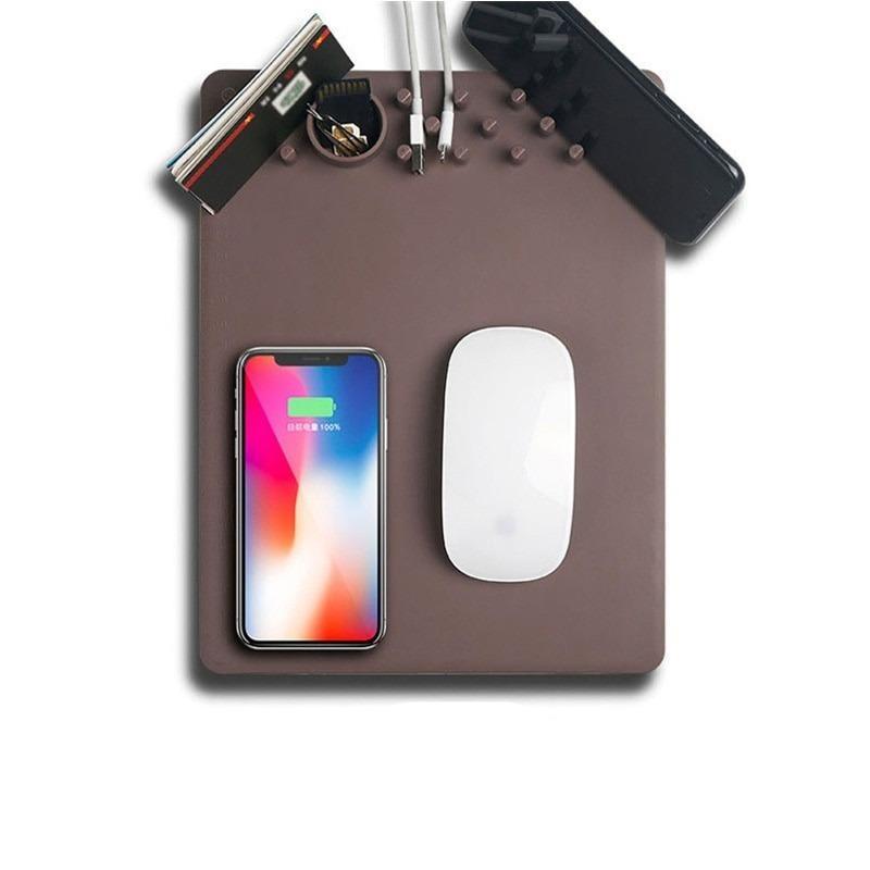 Kabelloses Lade-Mauspad mit Organizer – Bild 9 | LuxeStyle