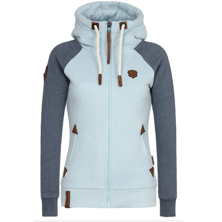 Personalisierter Hoodie mit Leder-Patch